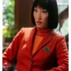 Poppy Liu His and Hers Red Blazer