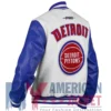 Retro Classic Detroit Rib Pistons Varsity Jacket