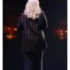TV Special Rick Mercer Stand Up for Canada 2025 Sophie Buddle Black & Burgundy Stripes Blazer