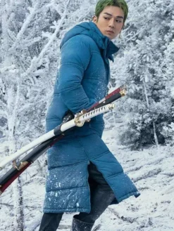Roronoa Zoro One Piece S02 Blue Puffer Coat