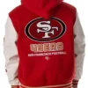 SF 49ers Hooded Varsity Jacket