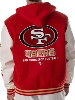 SF 49ers Hooded Varsity Jacket