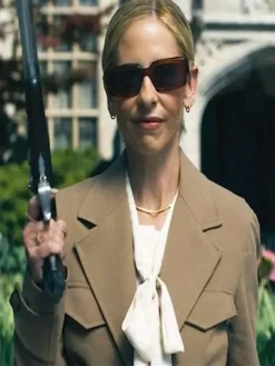Sarah Michelle Gellar Movie Ready or Not 2: Here I Come 2026 Ursula Danforth Brown Jacket