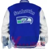 Seattle Seahawks Letterman Blue Jacket