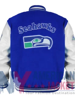 Seattle Seahawks Letterman Blue Jacket