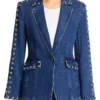 Shayanne Millet Margo’s Got Money Troubles blue Denim Blazer