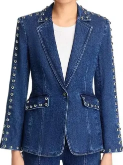 Shayanne Millet Margo’s Got Money Troubles blue Denim Blazer
