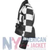 Sinners Hailee Steinfeld Checkered Black And White Jacket Left View