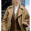 Sophie Turner TV Series Steal 2026 brown trench coat