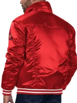 Alternative view of St. Louis Cardinals Red Silver Tab Trucker Jacket