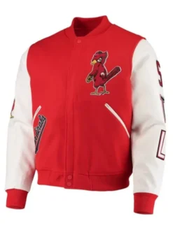 St. Louis Cardinals Red and White Varsity Jacket