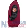 Starfleet Academy 2026 Red And Black Varsity Jacket with Rib-Knitted Cuffs and Wool Construction