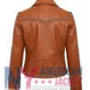 Stegaro Studded Dark Brown Leather Jacket