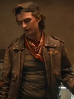 Stranger Things S05 Steve Harrington Brown Leather Jacket