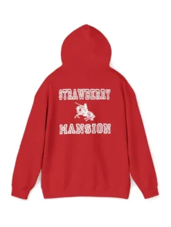 Strawberry Mansion Hoodie red