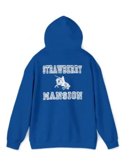 Strawberry Mansion hoodie blue