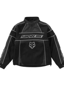 Supreme Fox Black Racing Jacket