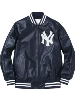 Supreme NY Yankees Varsity Leather Jacket