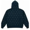 Supreme Stars Studded Hoodie Blue