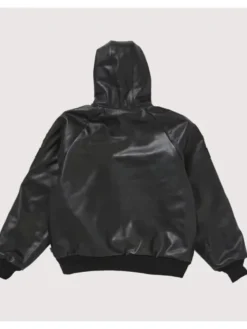 Supreme Vanson Leather Hooded Black Jacket