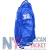 TSU Cropped Blue Varsity Jacket