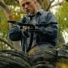 Taron Egerton Movie Apex 2026 Black Cotton Jacket