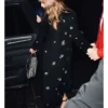 Taylor Swift Black Embellished Coat