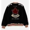 Team Canada Leaf And Legacy Black Varsity Bomber
