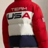 Team USA Olympics 2026 Opening Ceremony Red Puffer Jacket for sale