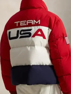 Team USA Olympics 2026 Opening Ceremony Red Puffer Jacket for sale