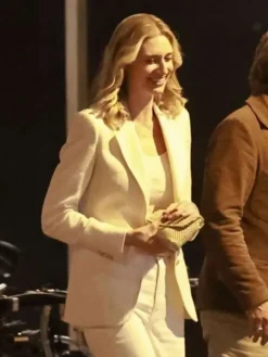 Elizabeth Debicki Movie The Adventures of Cliff Booth 2026 White Blazer For Sale 