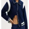 The Burbs 2026 Keke Palmer Blue Bomber Jacket