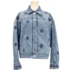 The Madison 2026 Amiah Miller Floral Blue Jacket
