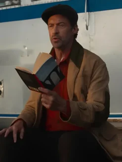 The Sheep Detectives Hugh Jackman Brown Coat