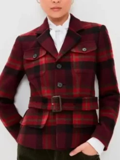 The Today Show 2026 Savannah Sellers Plaid Belted Blazer for sale
