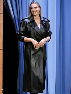 The Tonight Show Starring Jimmy Fallon Aryna Sabalenka Black Coat