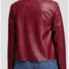 The Traitors US S4 Donna Kelce Burgundy Leather Jacket