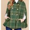 The Traitors US S4 Tara Lipinski Plaid Cape Coat