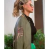 The Valley Persian Style Sky Asakari Green Bomber Jacket