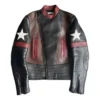 The Voice S28 Kenny Iko Star Patch Black Leather Jacket