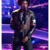 The Voice S28 Kenny Iko Star Patch Leather Jacket