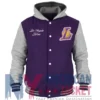Throwback Prep LA Lakers Purple Hooded Jacket