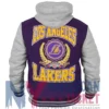 Throwback Prep Purple Hooded LA Lakers Jacket