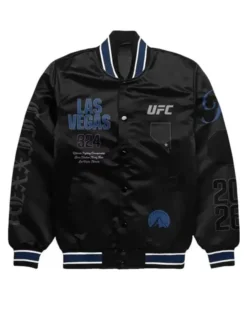 UFC 324 Las Vegas Black Bomber Jacket