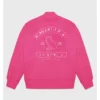 October’s Very Own Valentine Pink Varsity Jacket