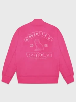 October’s Very Own Valentine Pink Varsity Jacket