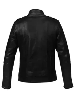 Valentines Day Couple Black Leather Jacket