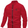 Valentine’s Day Men Romantic Rose and Slogan Print Jacket