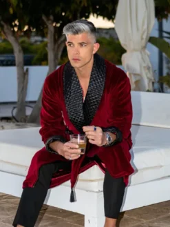 Velvet Jacket Smoking Robe