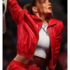 WWE Raw Becky Lynch Red Leather Jacket